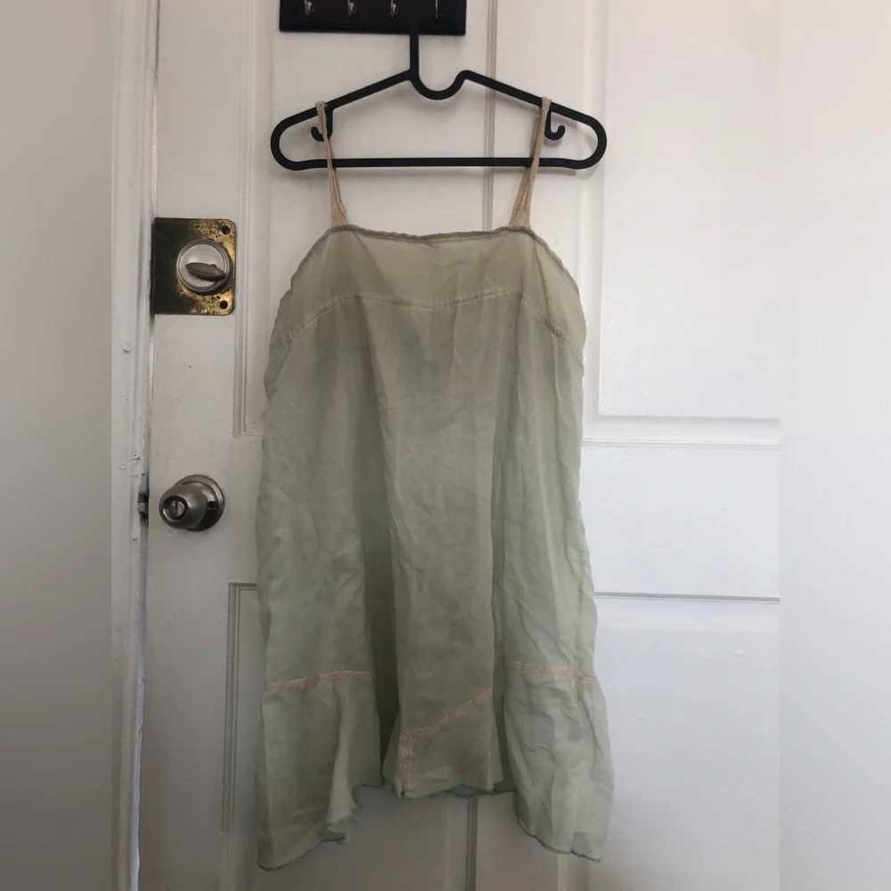 Vintage Babydoll Slip Embroidered Flowers Embroidery VTG - Picture 5 of 8